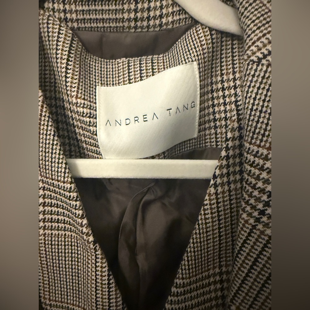 Andrea Tang houndstooth blazer with vest set - Picture 7 of 9